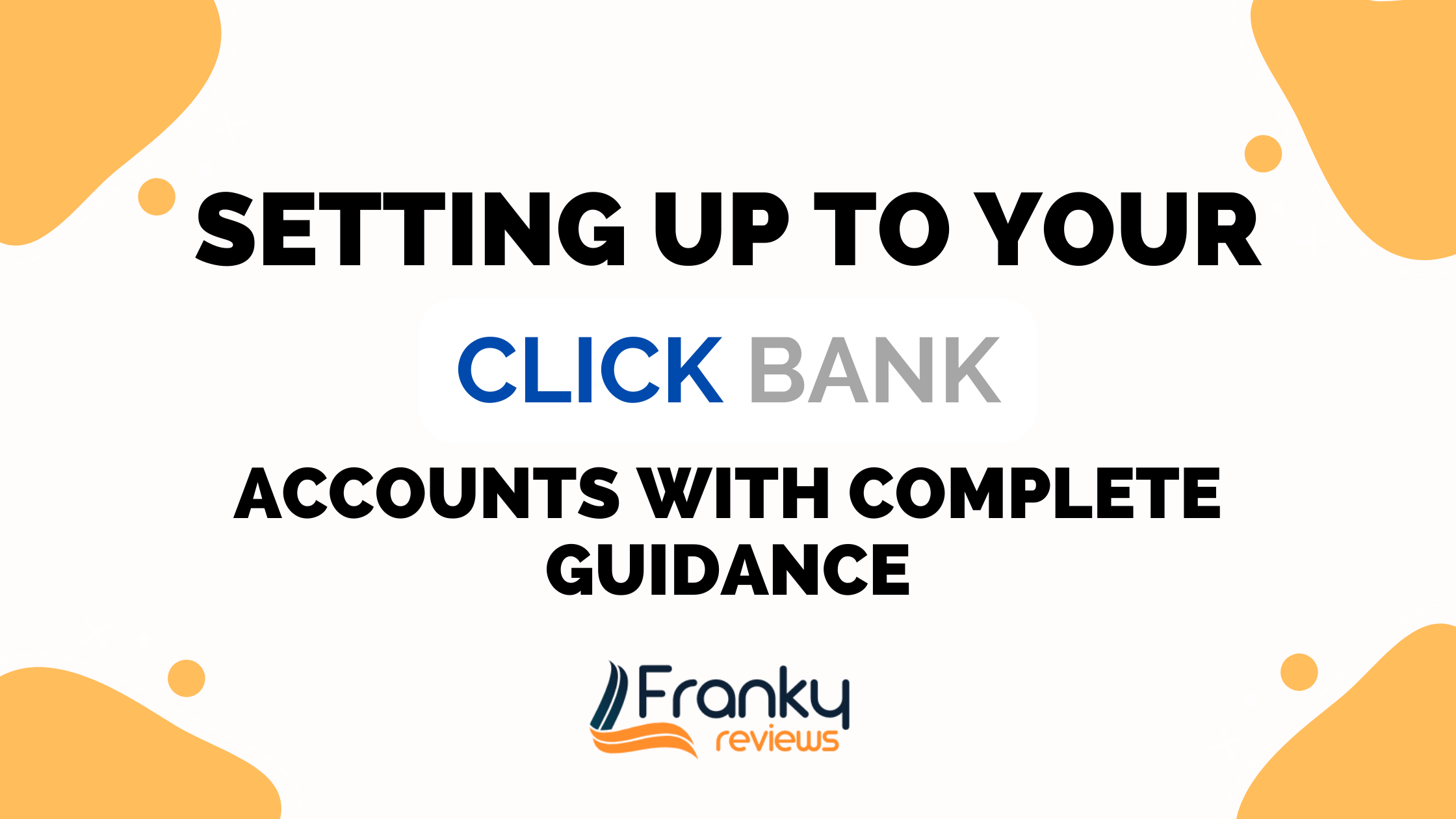 clickbank account setup