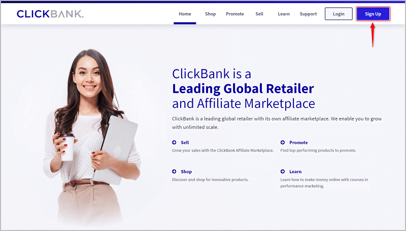 clickbank signup process